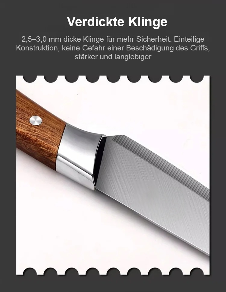 Ergonomischer Griff des deutschen Ausbeinmessers