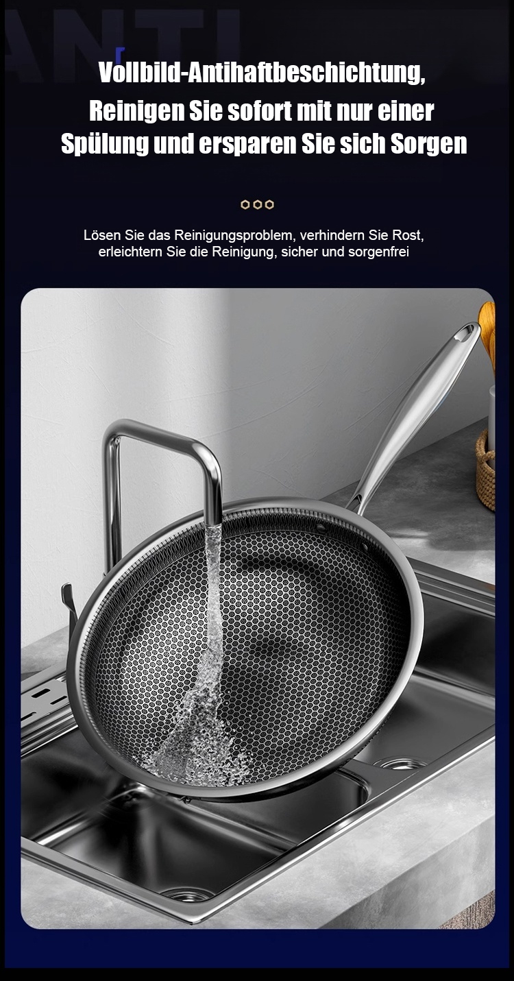 Pflegeleichte Antihaft-Wabenpfanne für die moderne Küche