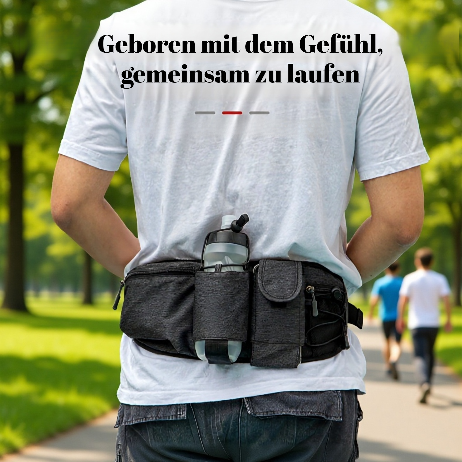 Outdoor Fahrrad Gürteltasche mit Handyfach und Trinkflaschenhalter