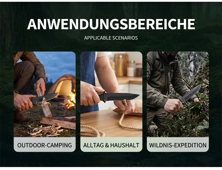 Multifunktionales Messer mit Edelstahlklinge