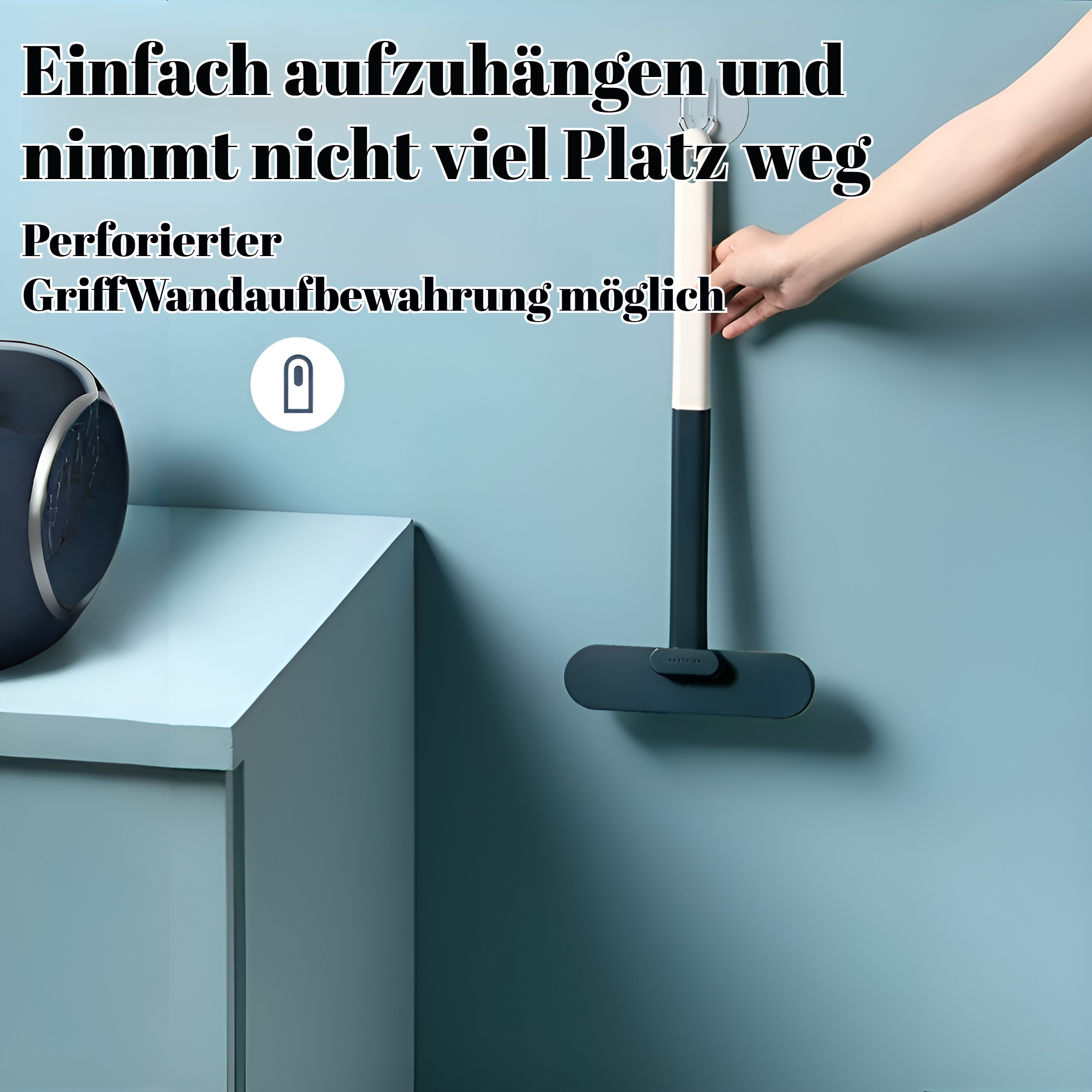 Langstielige Bürste für schwer erreichbare Stellen