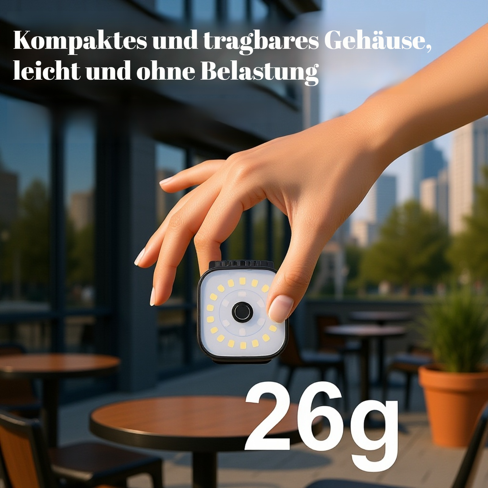 Stirnlampe mit verstellbarem Kopfband für Outdoor-Sport