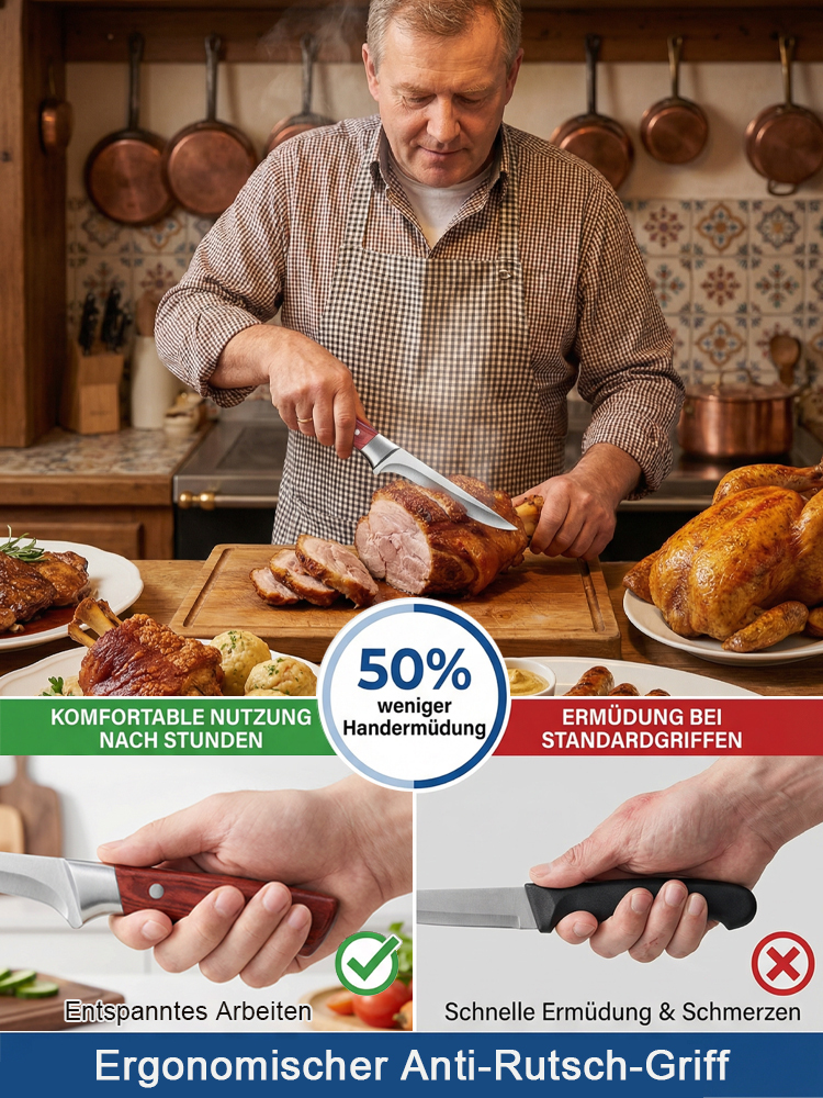 Ultra Scharfes Hochhartes Ausbeinmesser