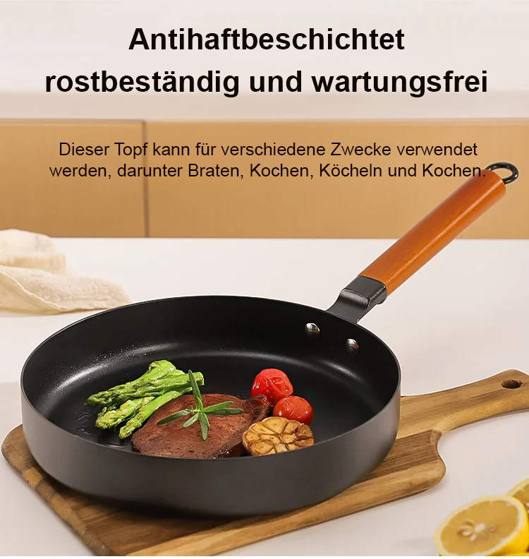 Hochwertige nitrierte Pfanne für gesundes Braten