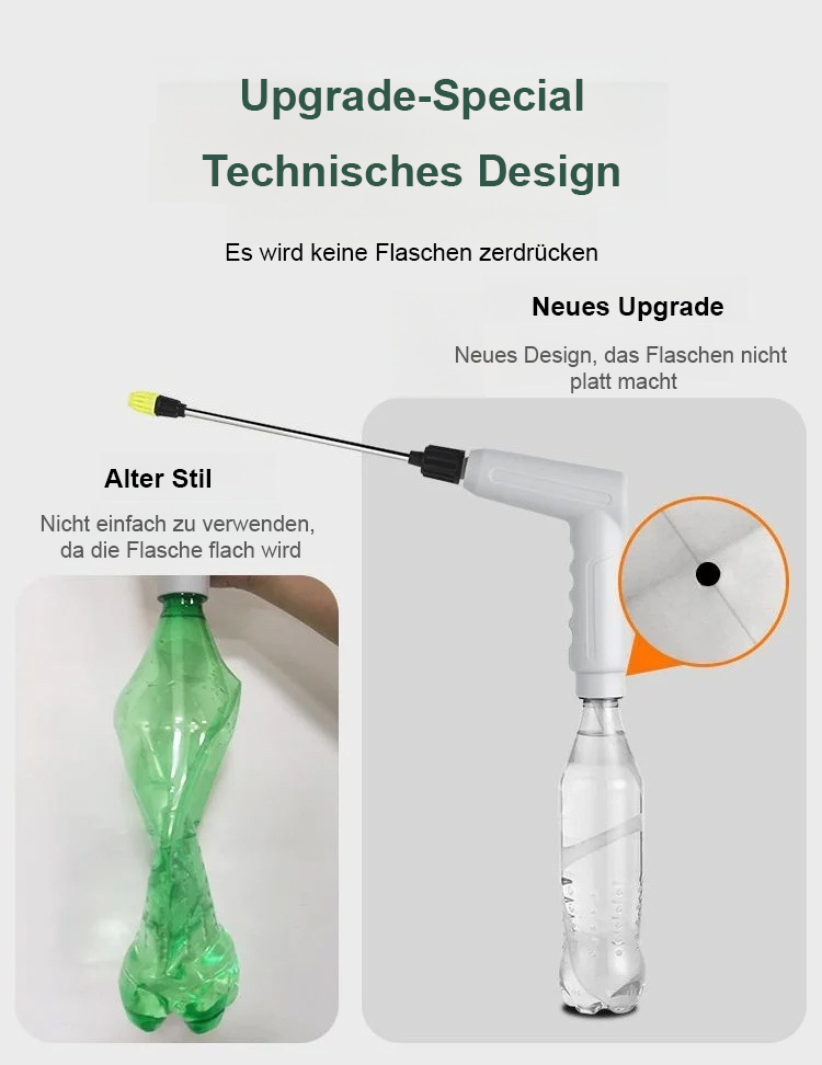 Wiederaufladbarer Handzerstäuber im Einsatz