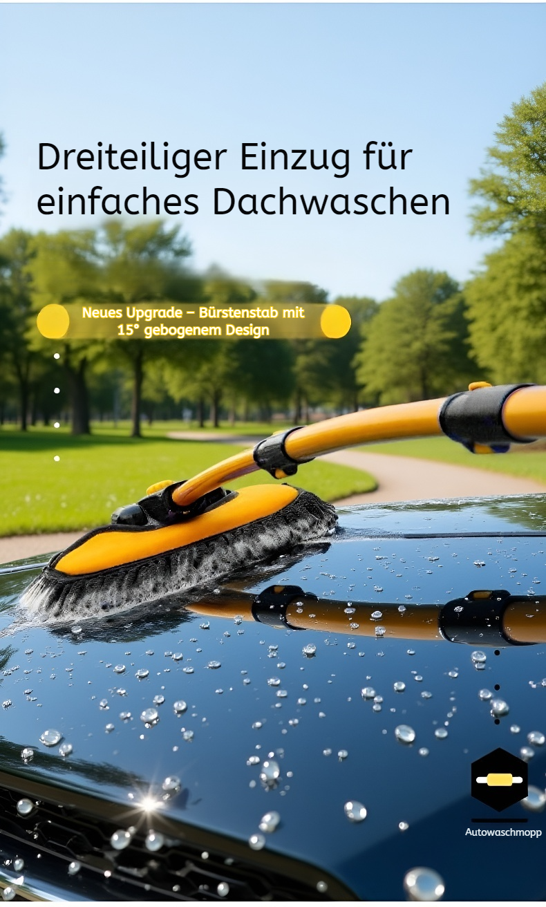 Dreiteilige weiche Reinigungsbürste für Autopflege