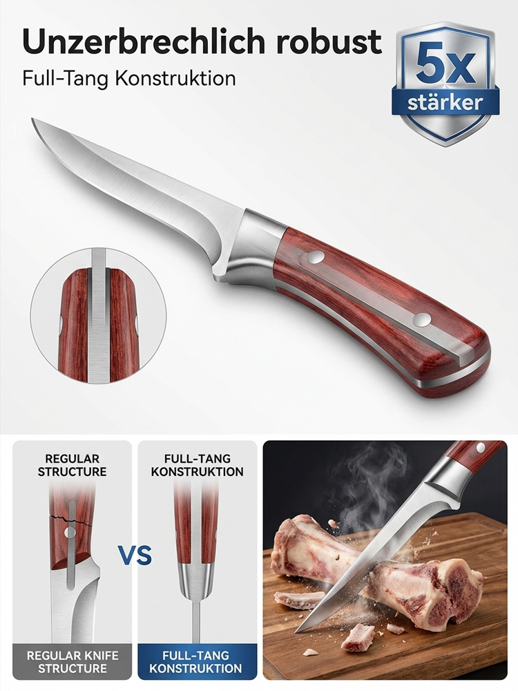 Ultra Scharfes Hochhartes Ausbeinmesser