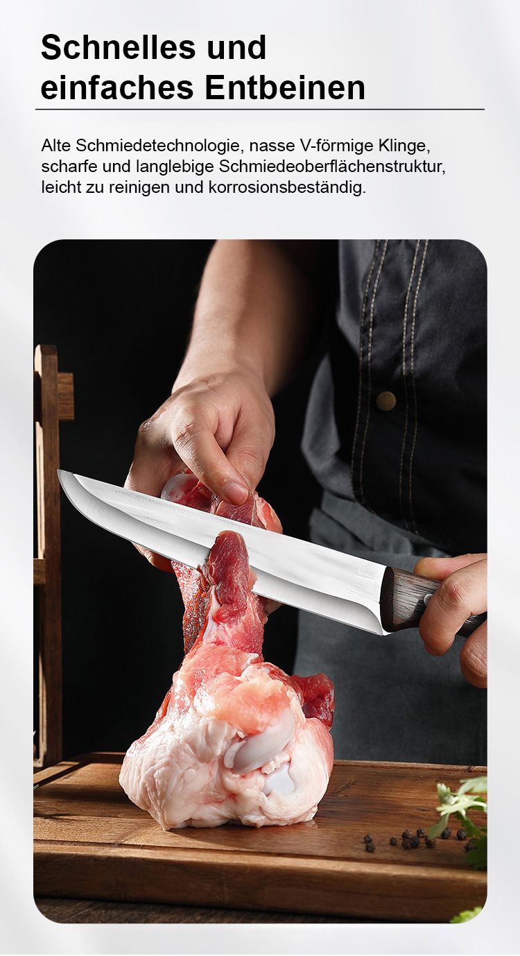 Traditionell geschmiedete Küchenutensilien aus Stahl