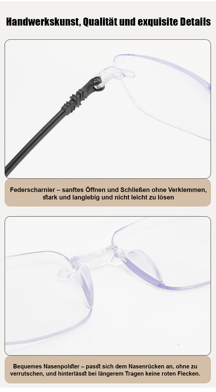 Stilvolle Seniorenbrille mit Blaulichtschutz im Alltag