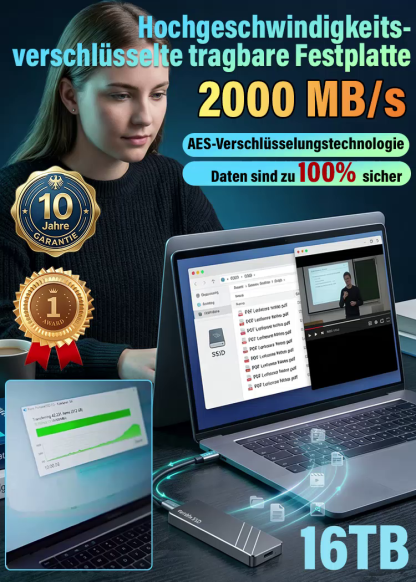 16 TB Militärstandard-SSD – Die vielseitige Lösung für all Ihre Daten!