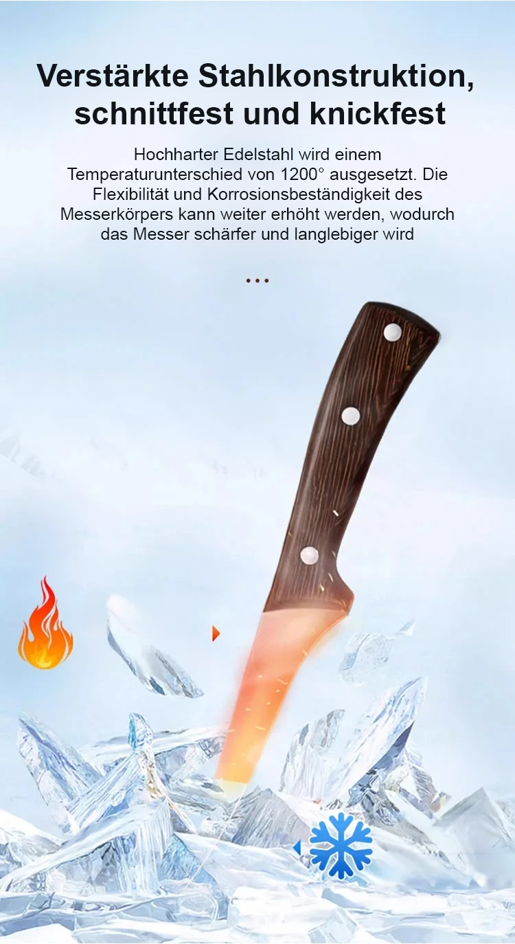 Professionelles deutsches Ausbeinmesser in der Küche