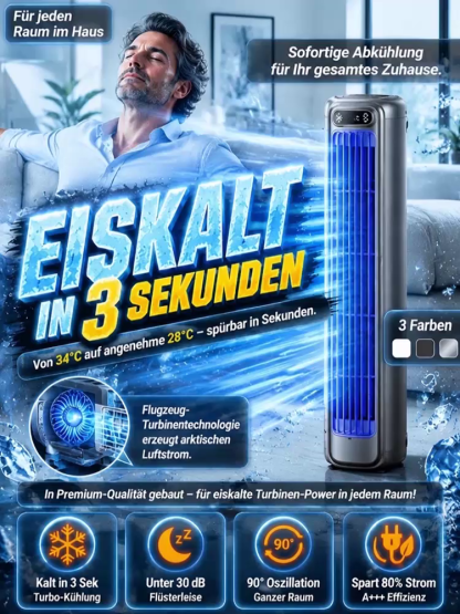 [Nur 1 kWh pro Nacht] Mobile Klimaanlage ohne Außengerät | A+++ Effizienz | Keine Montage