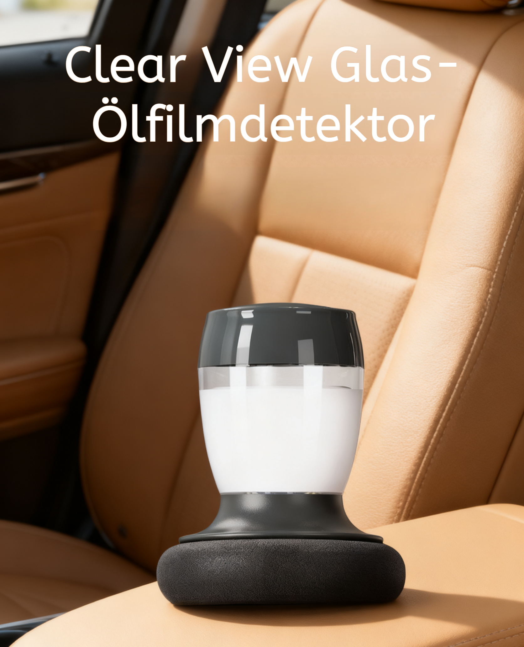 Auto Glas Ölfilm Reiniger Anwendung auf Windschutzscheibe