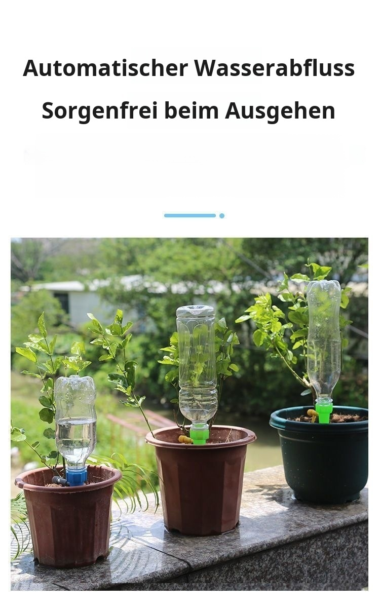 Einfach zu installierendes Bewässerungssystem für Topfpflanzen