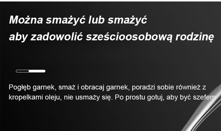 Bratpfanne mit ergonomischem Griff aus rostfreiem Stahl