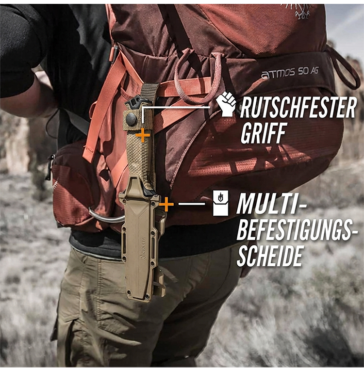 Praktisches Messer für Camping und Survival