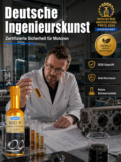 [TÜV-Bereit] Luftfahrt-Qualität Motor-Reiniger & Kraftstoff-Sparer - Spart 1500€ Reparatur