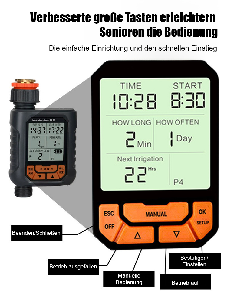 Effizientes Bewässerungssystem für Blumentöpfe