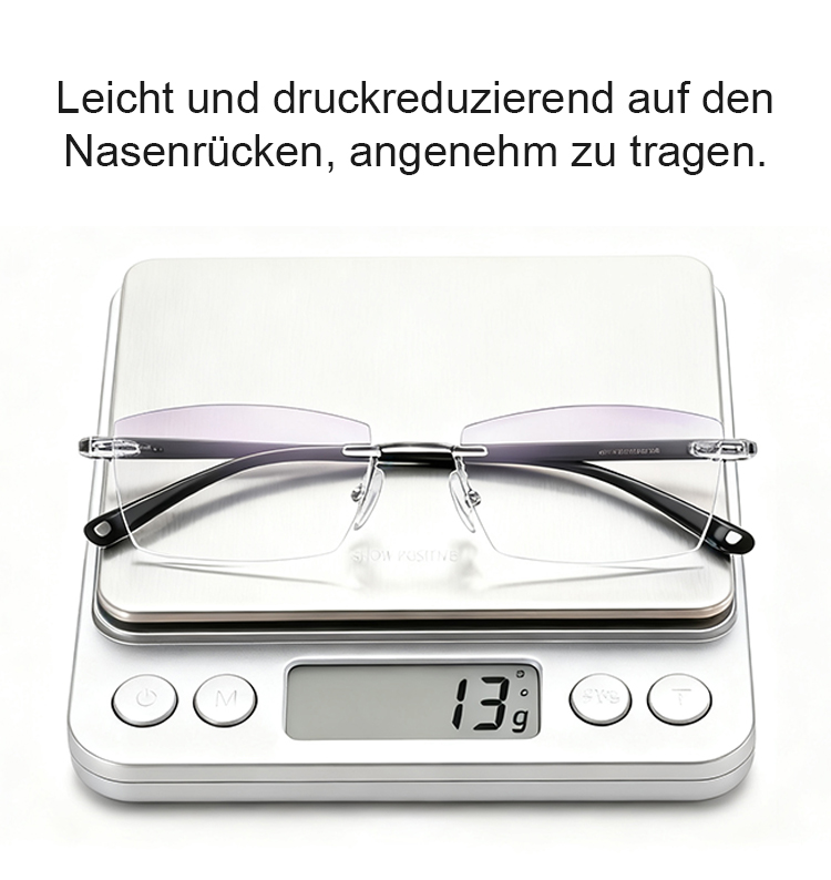 Randlose Brille für Damen und Herren mit Blaulichtfilter