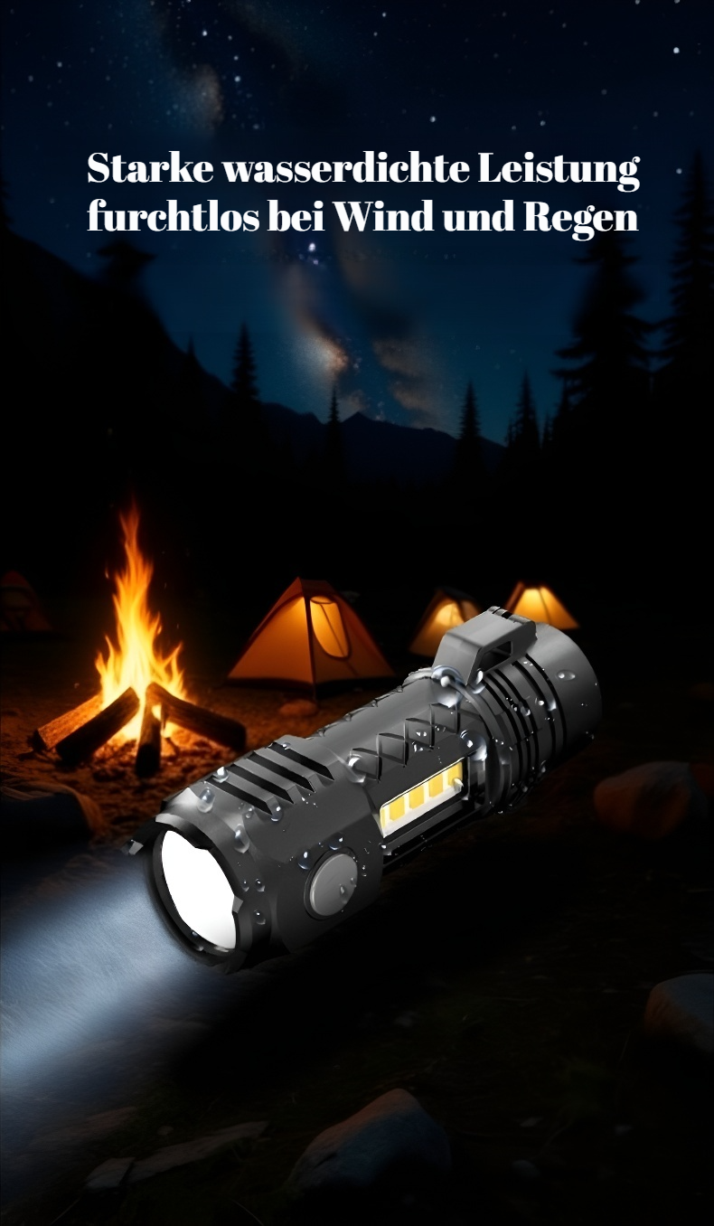 Robuste Mini Taschenlampe für Wanderungen