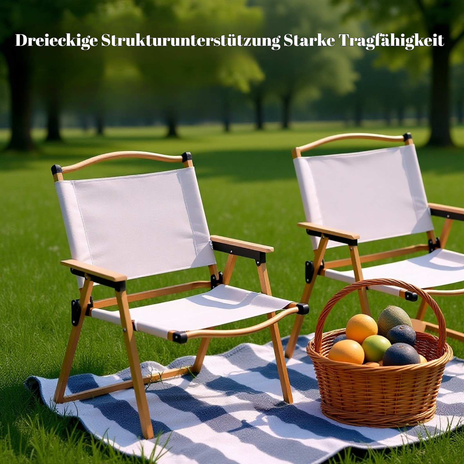 Leichtgewichtiger Campingstuhl für Reisen