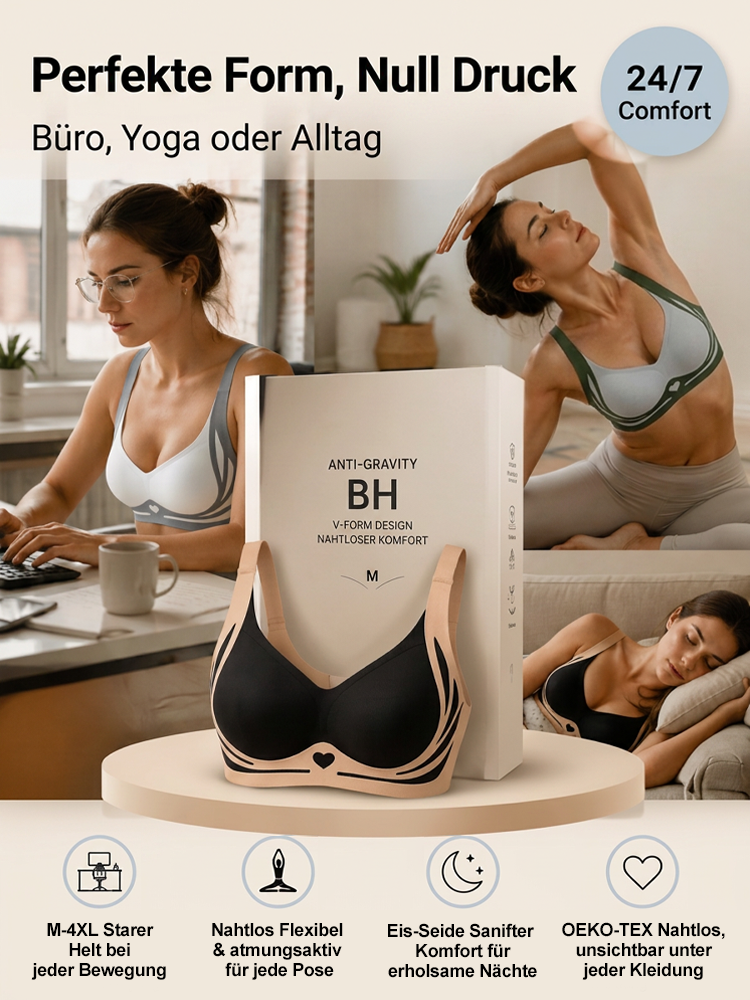 【5kg optisch schlanker】3D Minimizer-BH ohne Bügel  | OEKO-TEX®