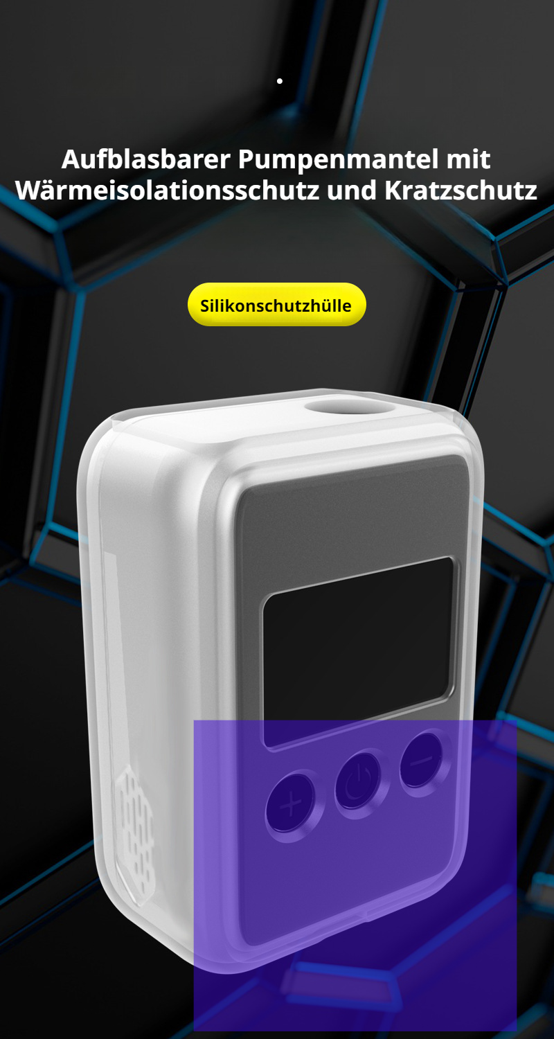 Wiederaufladbare Hochdruckluftpumpe mit digitalem Display