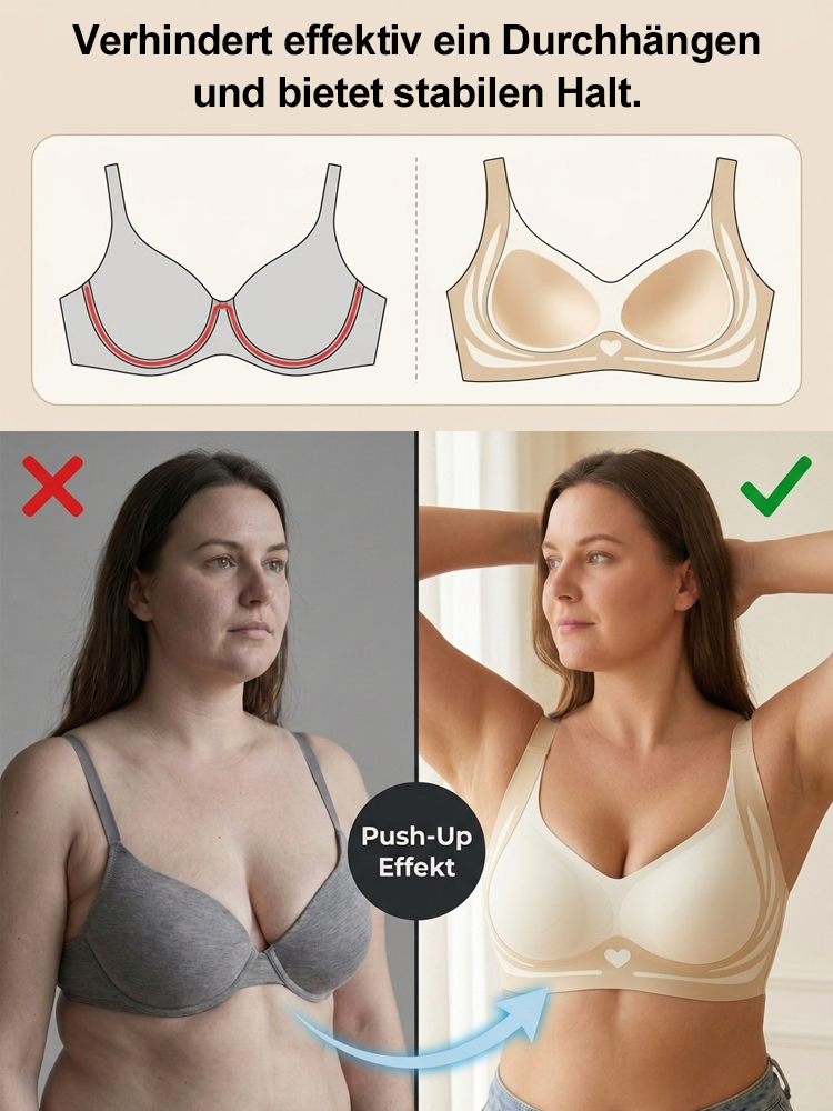 【5kg optisch schlanker】3D Minimizer-BH ohne Bügel  | OEKO-TEX®