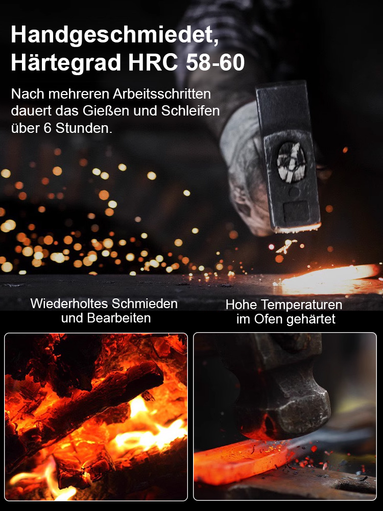 Multifunktionales Campingmesser mit hoher Härte