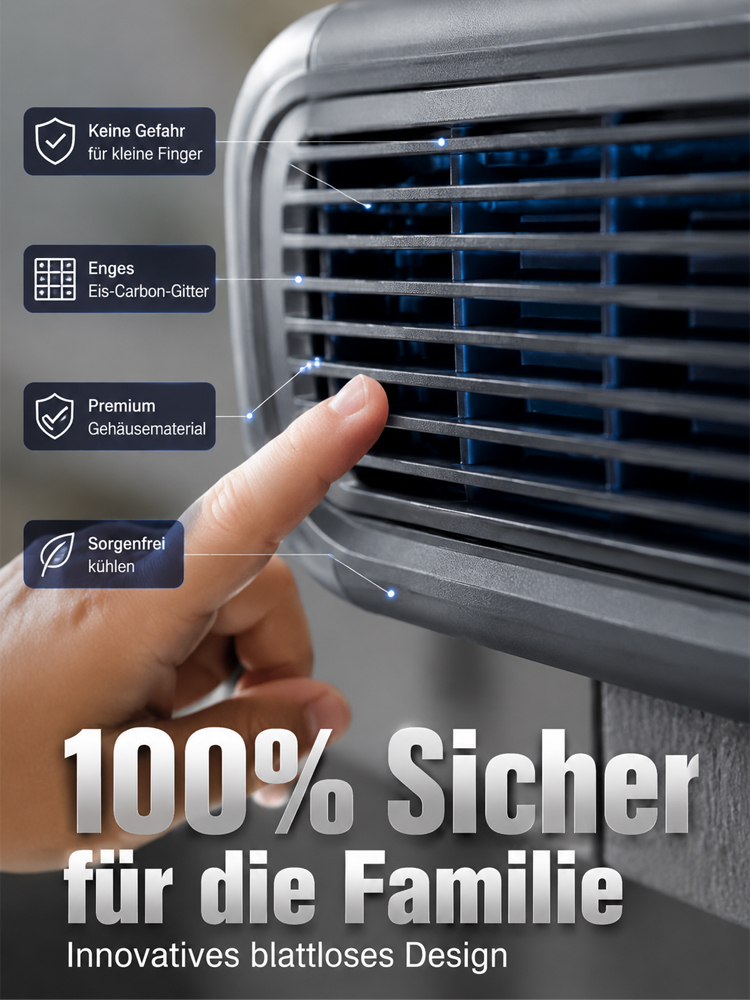 [Nur 1 kWh pro Nacht] Mobile Klimaanlage ohne Außengerät | A+++ Effizienz | Keine Montage