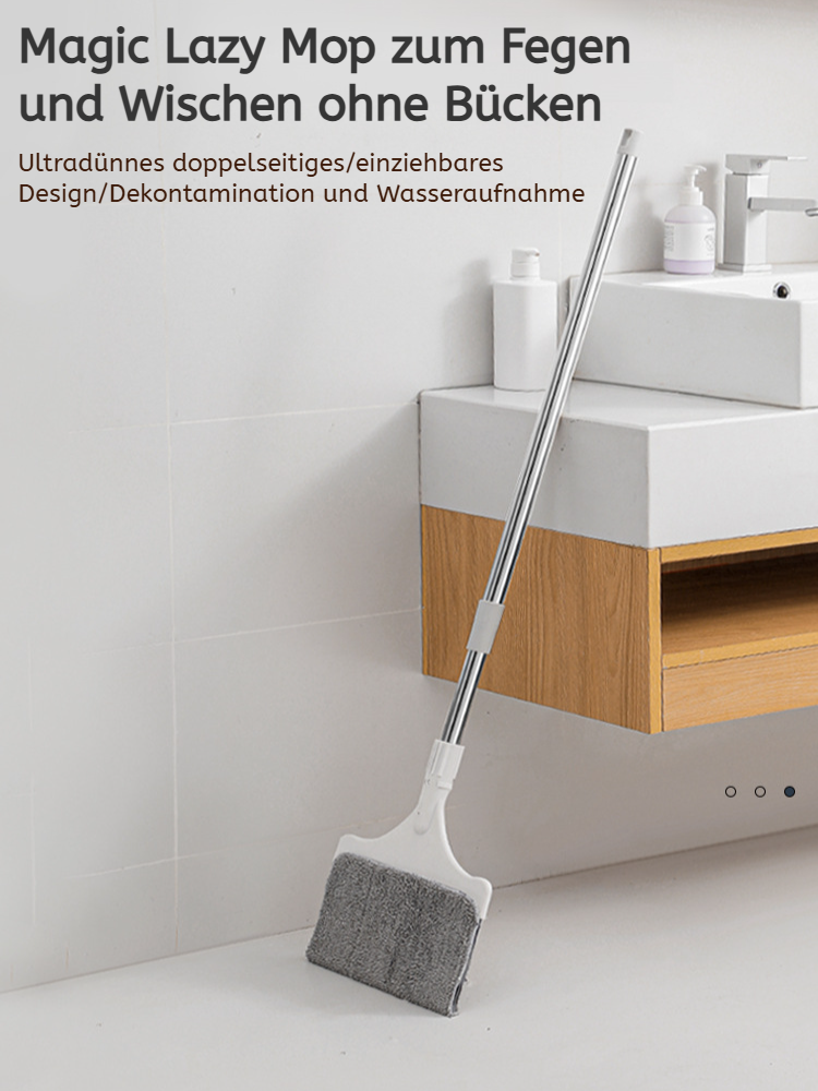 Teleskop-Doppel-Lazy Mop für Fensterreinigung