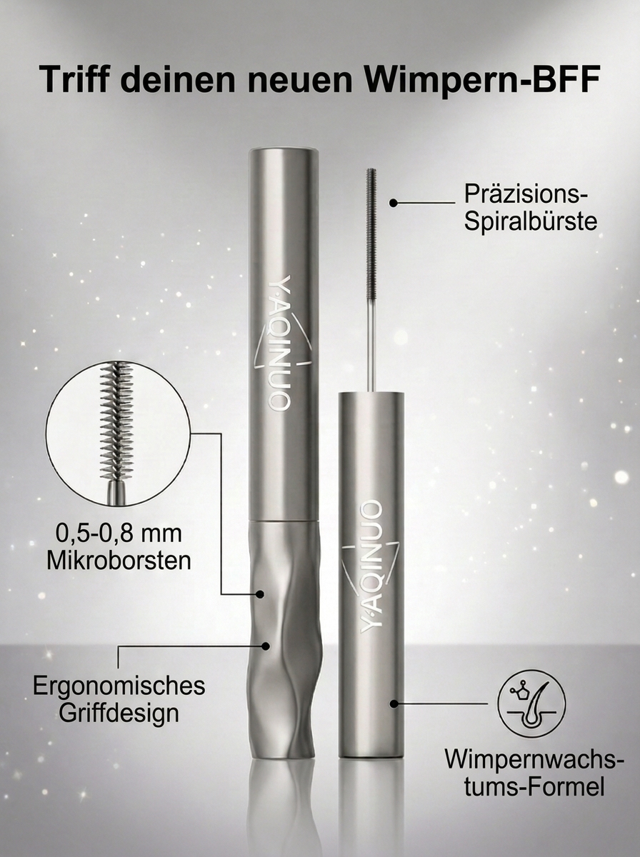 【Dermatest zertifiziert】Schweizer 3-in-1 Präzisions-Mascara✨Speziell für Schlupflider✨Vegan✨