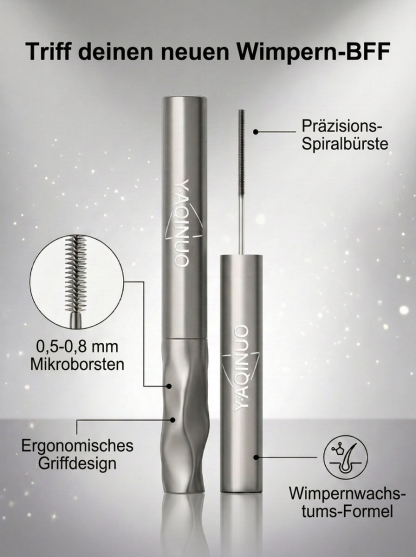 【Dermatest zertifiziert】Schweizer 3-in-1 Präzisions-Mascara✨Speziell für Schlupflider✨Vegan✨