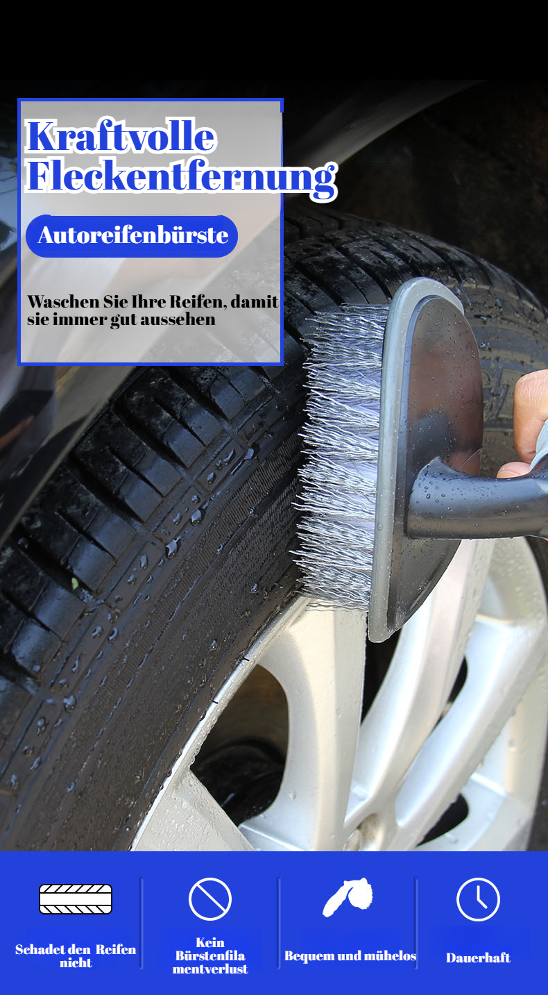 Autoreifenbürste für gründliche Felgenreinigung