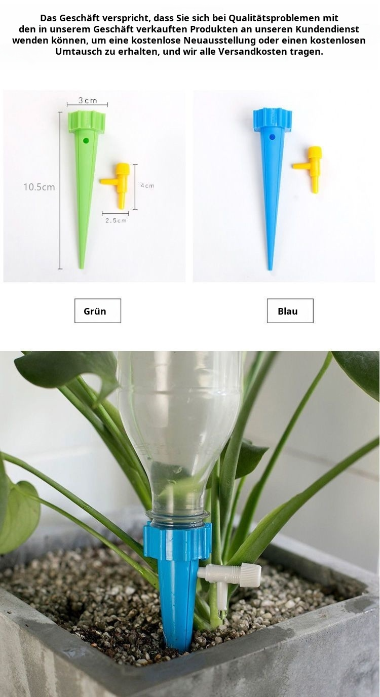 Hocheffiziente Tropfbewässerung für Blumentöpfe