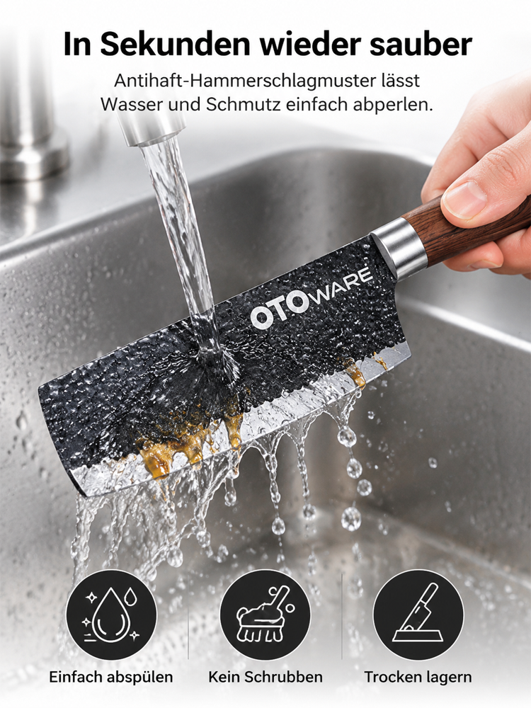 Handgeschmiedete Solinger Messer, 10.000 Mal Knochen schneiden ohne stumpf zu werden!