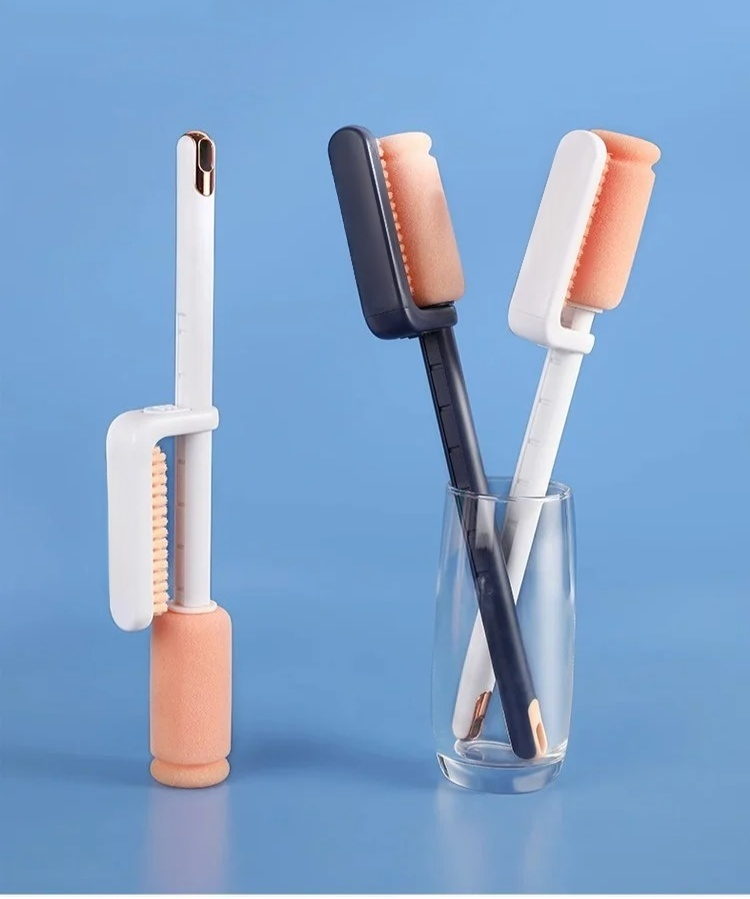 Dreifach einstellbare Mehrstufen-Becherbürste für Gläser und Tassen