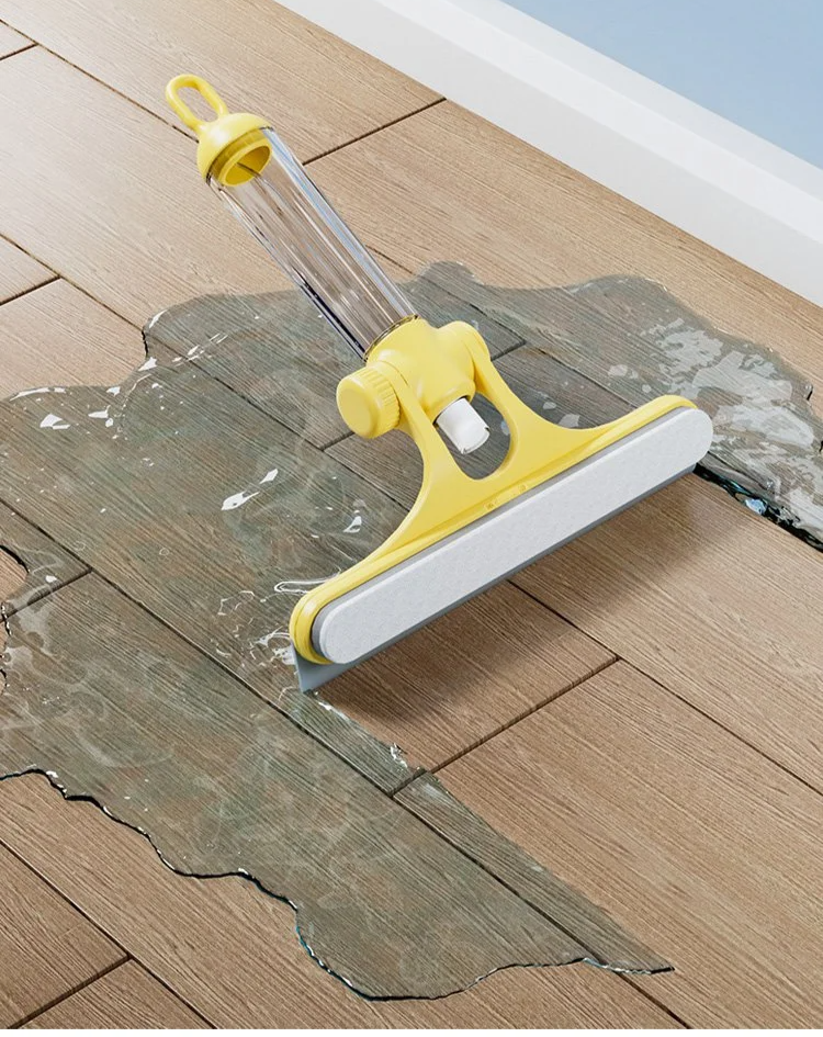 Praktischer Fensterabzieher mit Sprayfunktion