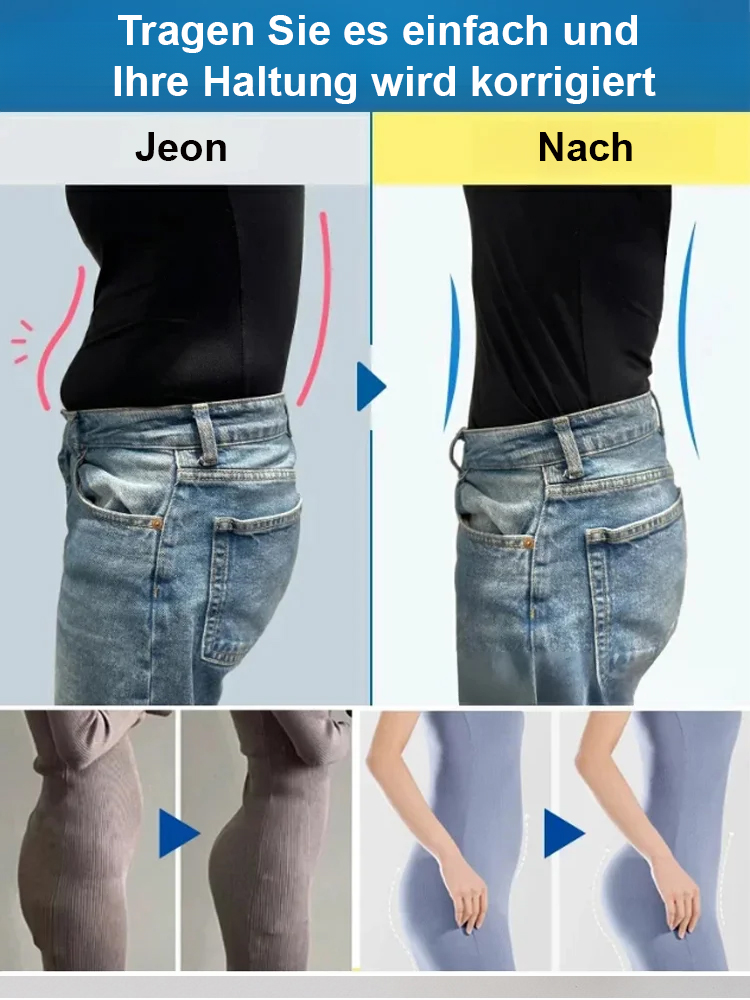 Entwickelt in Zusammenarbeit mit Pariser Orthopäden: 360°-Formhöschen und Beckenkorrektur.