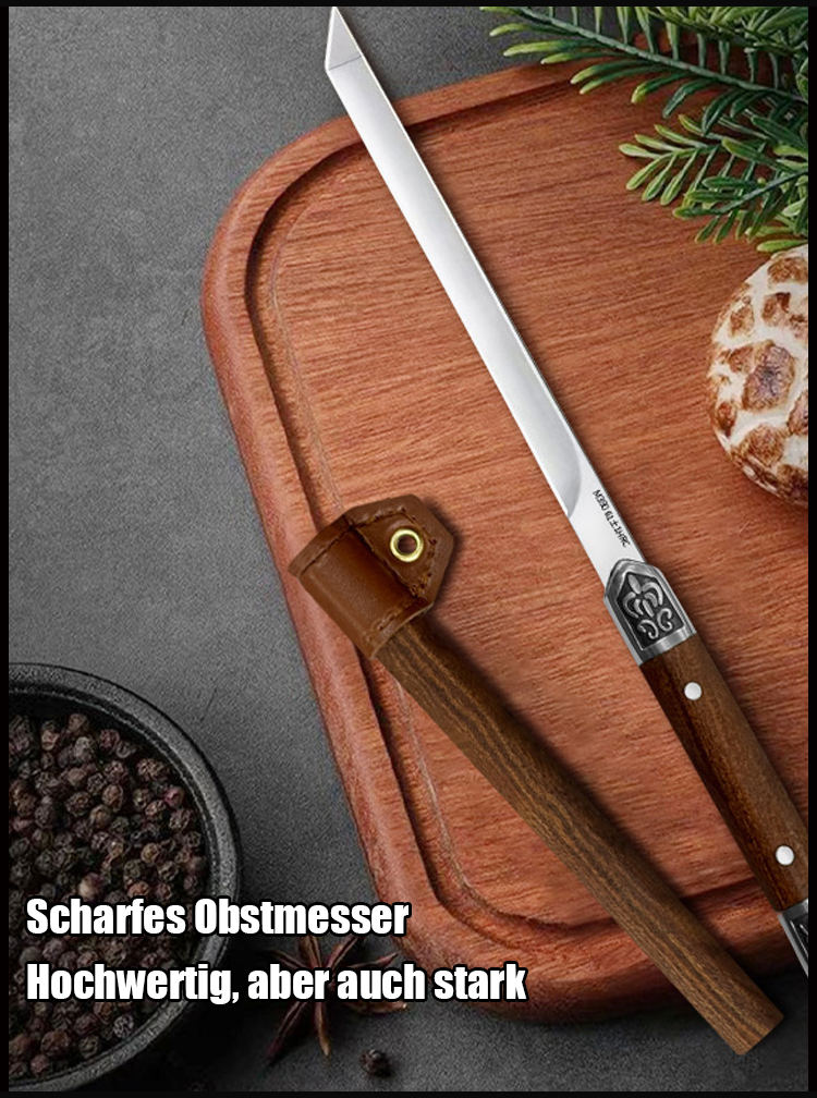 Scharfe Klinge des Taschenmessers im Fokus