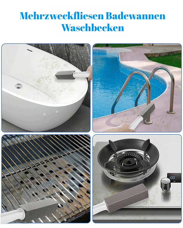 Vorher-Nachher Effekt mit Reinigungspumice im WC