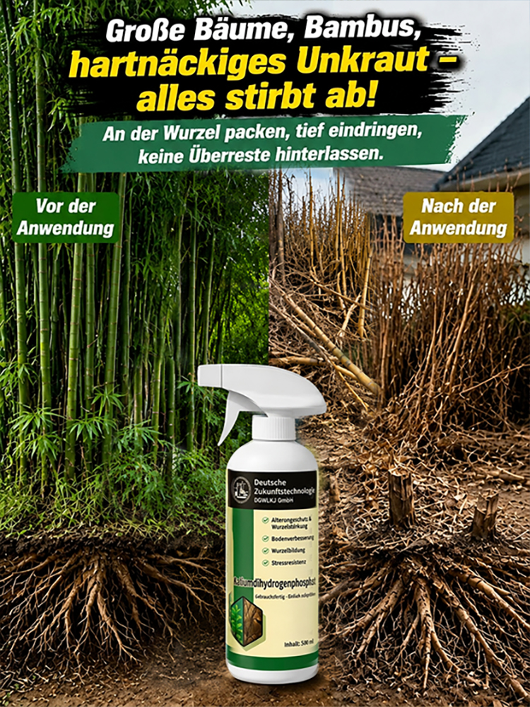 Original Dr. Klaus Bio-Unkrautvernichter  Tötet Wurzeln, 3 Jahre unkrautfrei