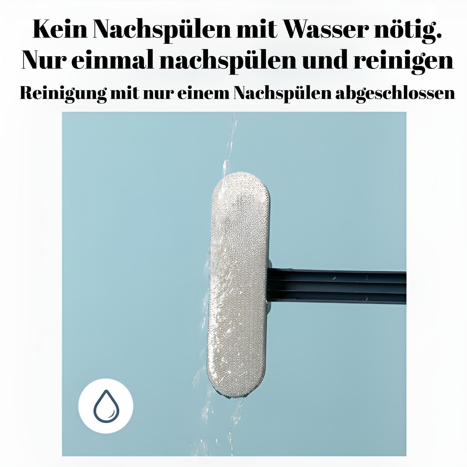 Verbreiterte Siebbürste entfernt feine Flusen