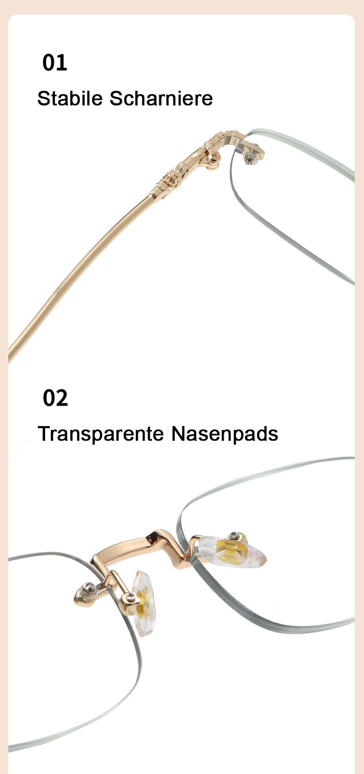 Lesebrille mit UV-Schutz und Augenermüdungs-Prävention