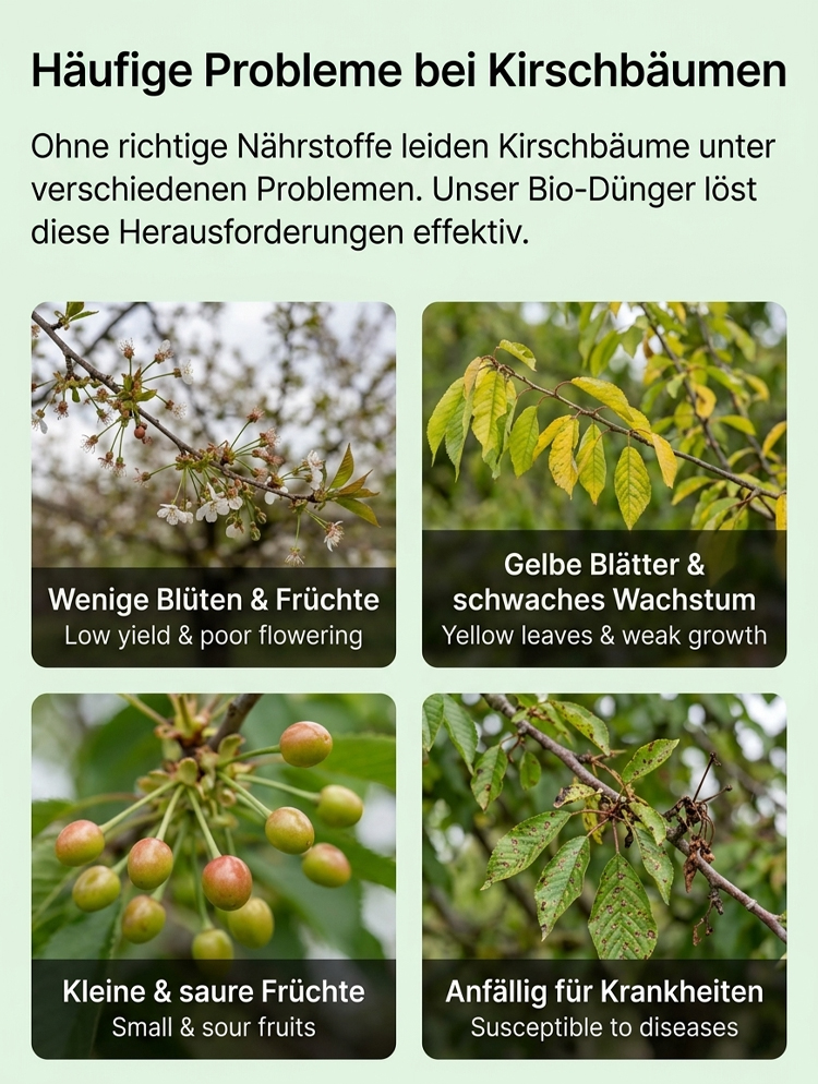 Organic Cherry Fertilizer - Growth-Promoting Plant Nutrient Formula for Healthier Trees & Higher Yields