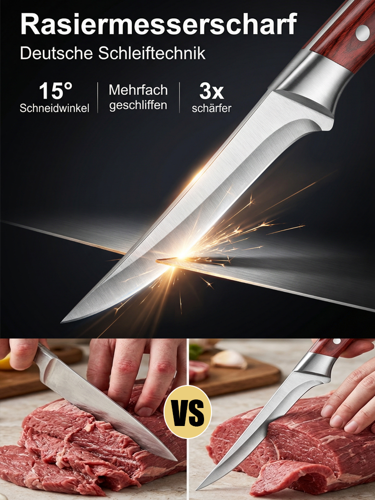 Ultra Scharfes Hochhartes Ausbeinmesser