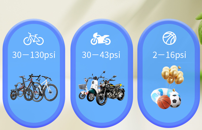 Einfache Bedienung der tragbaren Luftpumpe