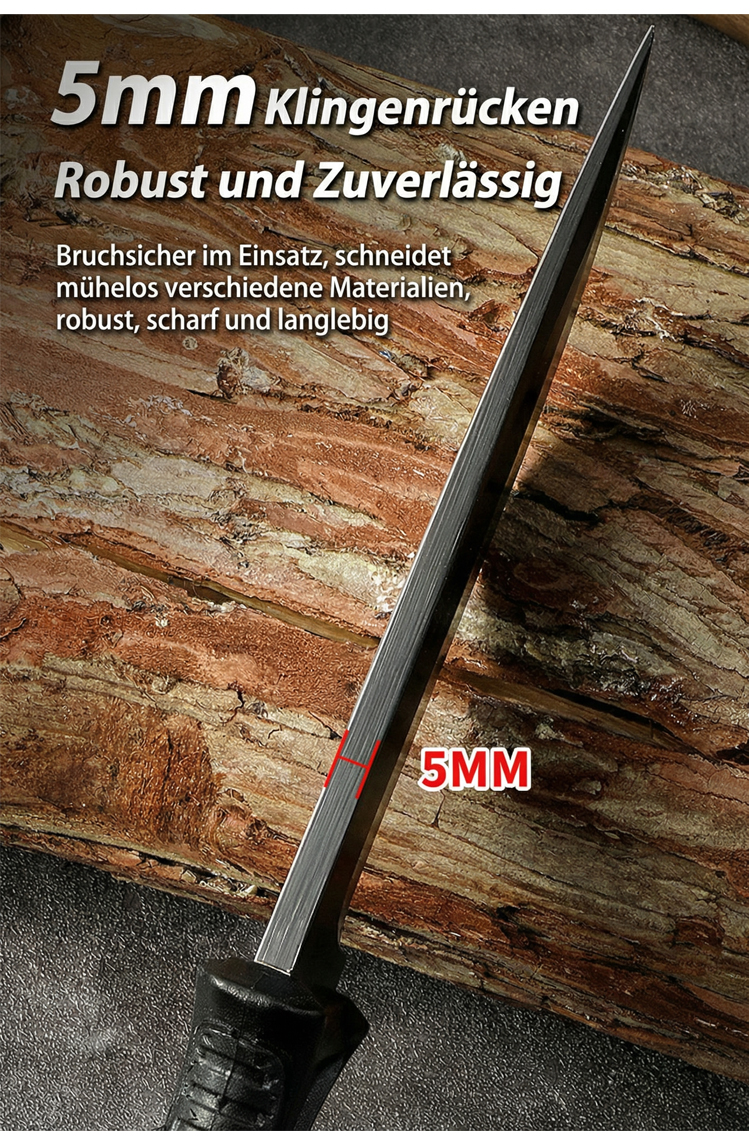 Kompaktes Messer in einer Campingausrüstung