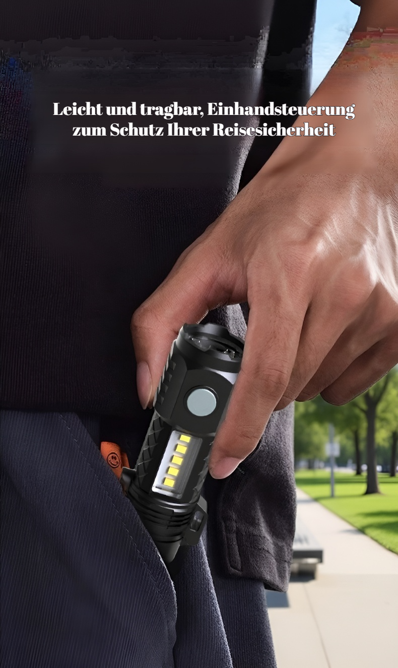 Taschenlampe mit mehreren Funktionen für Outdoor-Aktivitäten