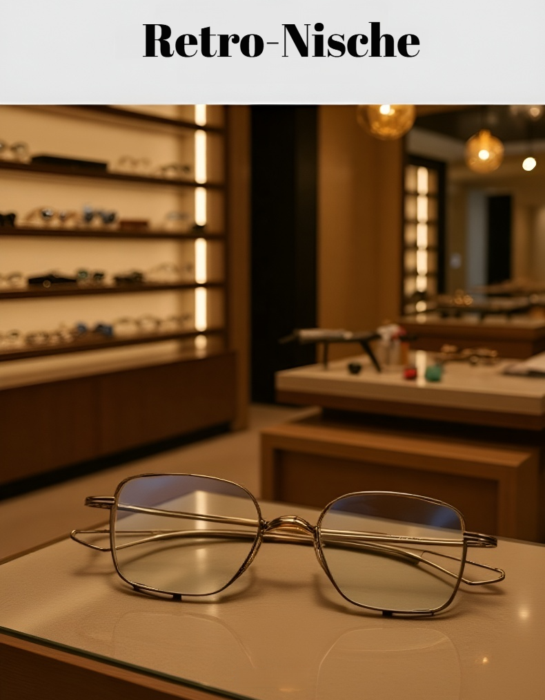 Elegante Herrenbrille aus reinem Titan